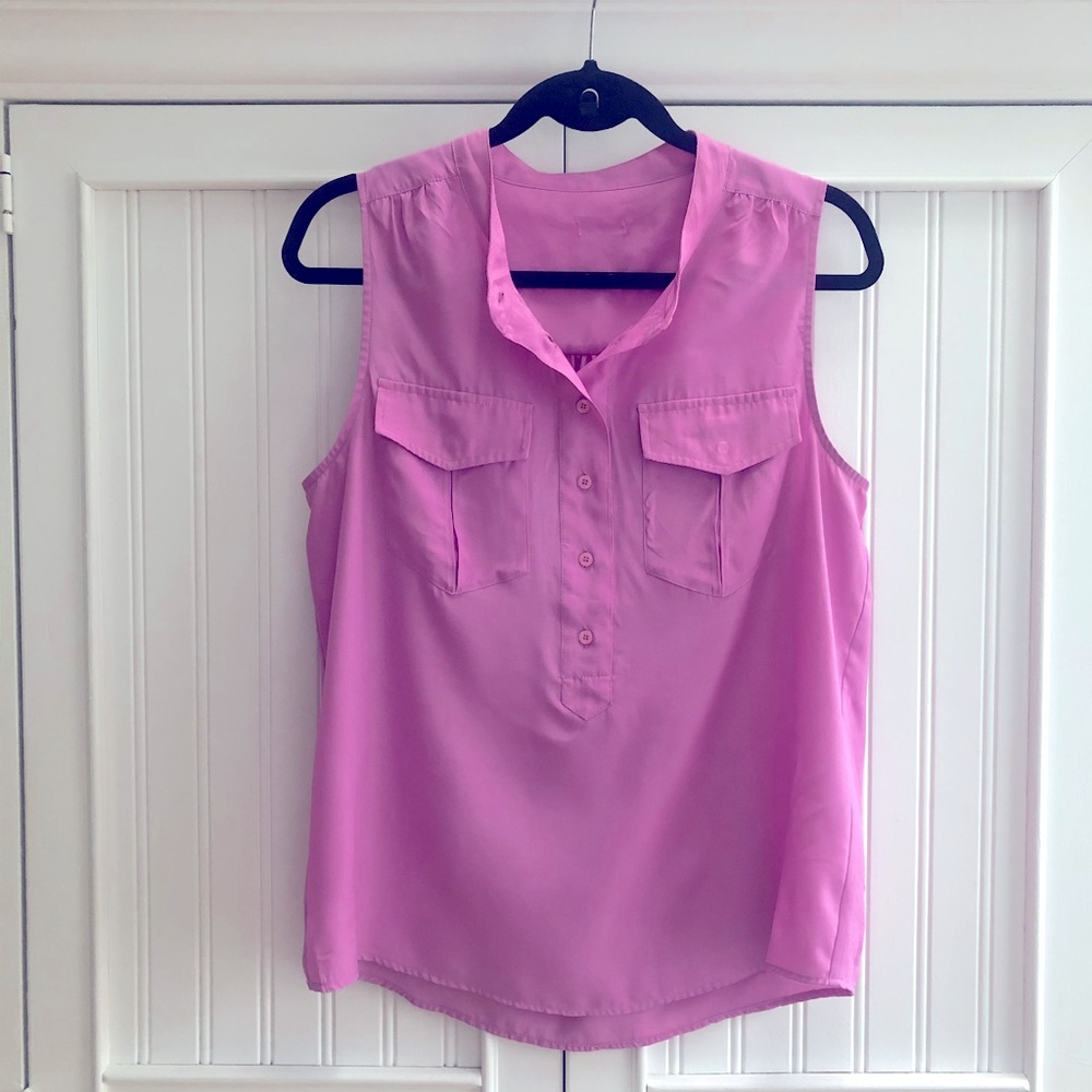 jcrew sleeveless blouse